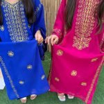 Kids Thoub - Blue/Pink